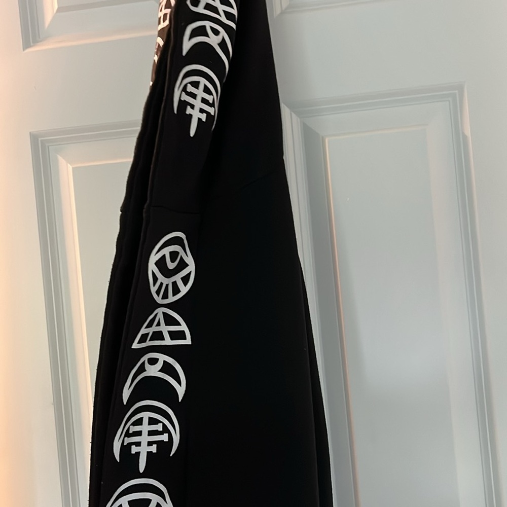 🧿 EVIL EYE 🪬 MOON 🌚 WICCAN CARDIGAN🧙🏻‍♀️🐈‍⬛sz.MEDIUM - Picture 10 of 13